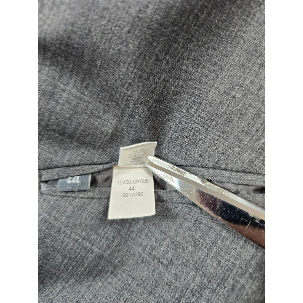 Bonobos Jetsetter Slim Fit Suit Mens 44L 2 Piece Pants 36x33 Grey Wool Stretch